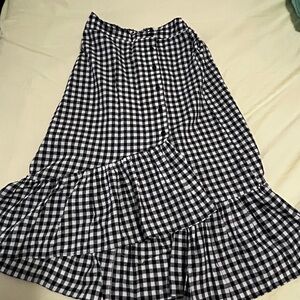 Black and White Gingham Women's Skirt